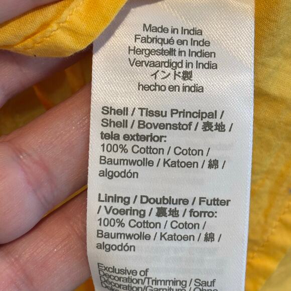 J. Crew Factory Yellow Pineapple Sleeveless Fit & Flare Dress - size 6 - Picture 6 of 7